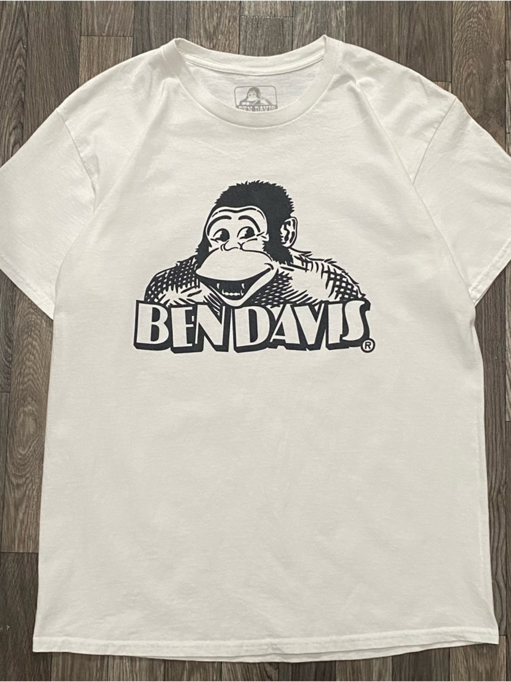 BEN DAVIS White/Black T shirt